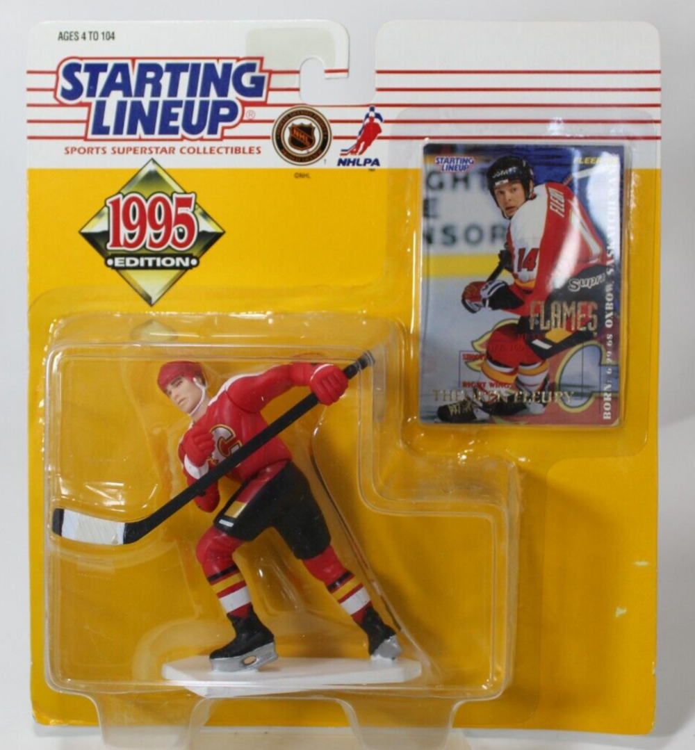 Starting Lineup 1995 Theoren Fleury NHL Calgary Flames - Hockey Figure NIP
